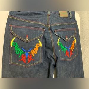 COOGIS 36x23 OVERSIZED HIP HOP JEANS RAVER DENIM STREETWEAR BAGGY PANTS UNISEX